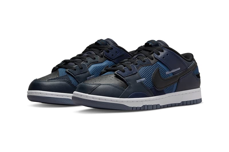 Nike Dunk Low Scrap 最新配色「Black/Navy」官方圖輯正式發佈