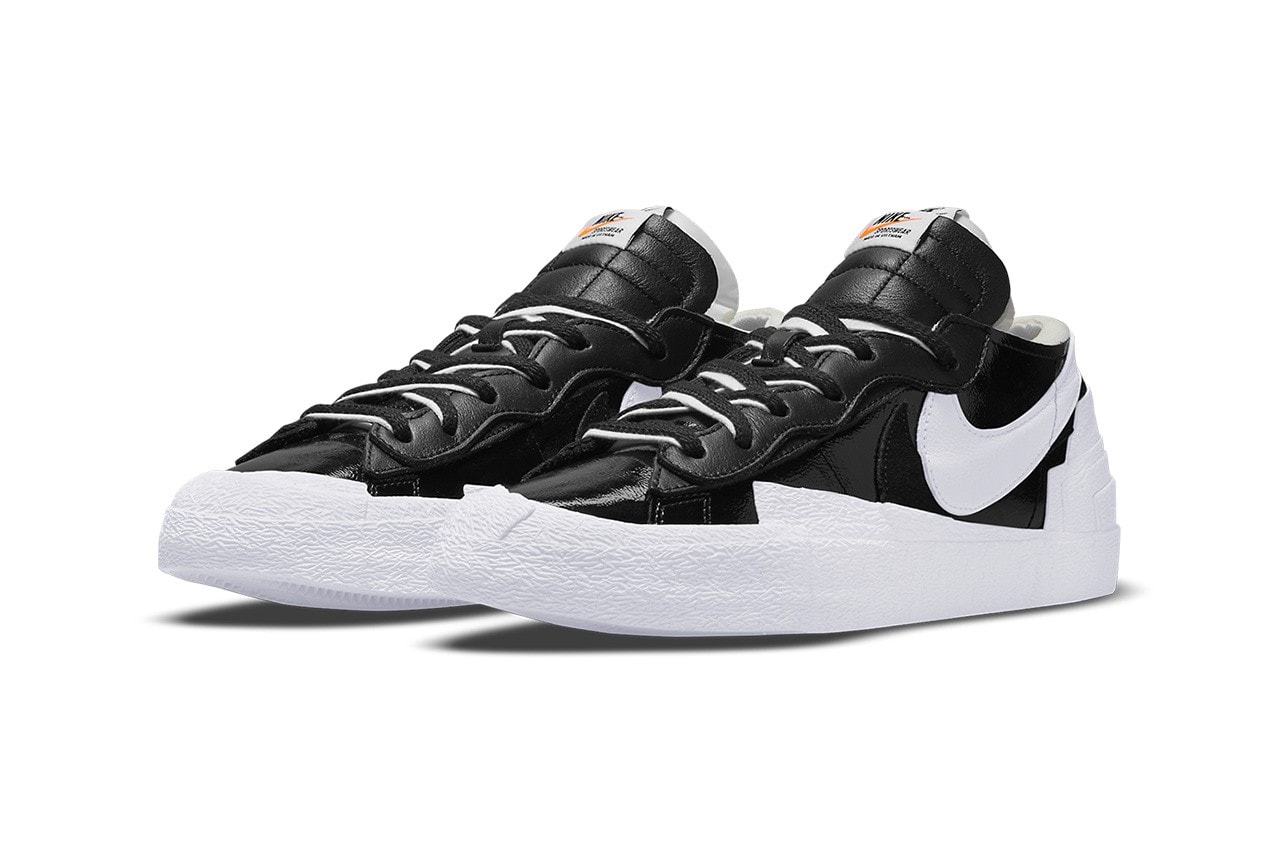 sacai x Nike Blazer Low 最新黑白漆皮配色台灣發售情報正式公開（UPDATE）