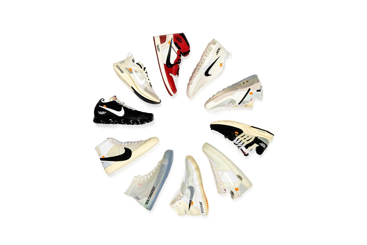 Virgil Abloh 執掌 Off-White™ x Nike「The Ten」系列正式展開拍賣