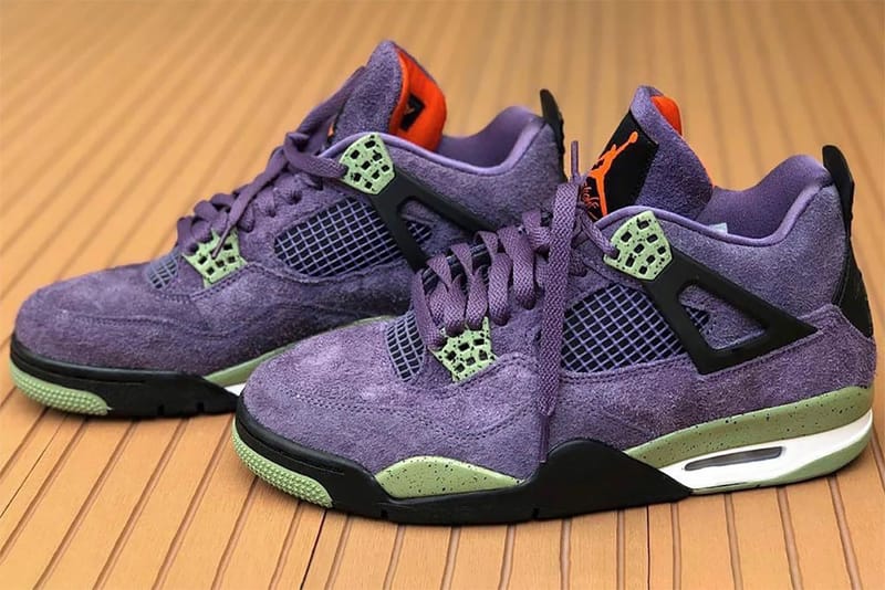 jordan 4 purple yellow