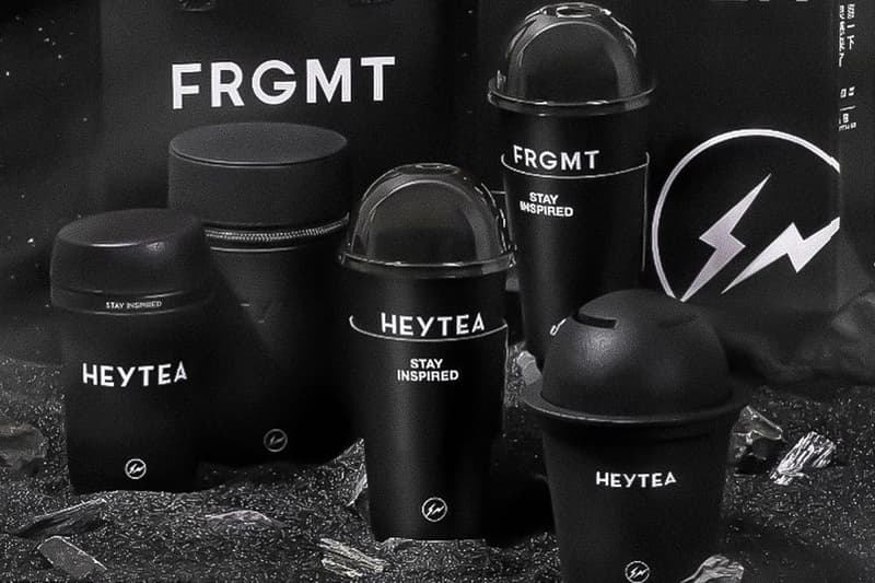 fragment design x 喜茶 HEYTEA 聯乘系列「Black TEA」正式登場