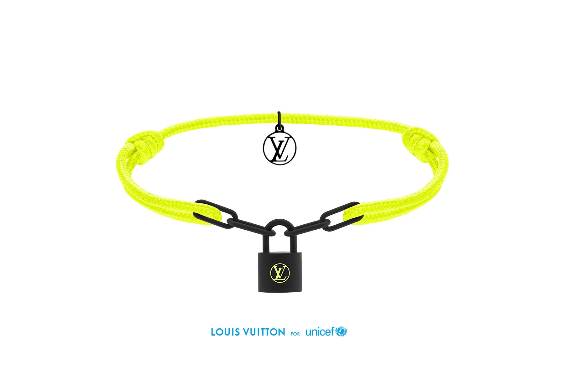 Louis Vuitton x UNICEF 推出由 Virgil Abloh 設計的新款 Silver Lockit 手鏈