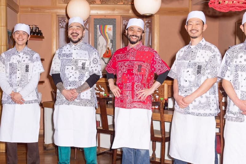 MIYAGIHIDETAKA 為原宿知名烏龍麵餐館「麵散」打造制服