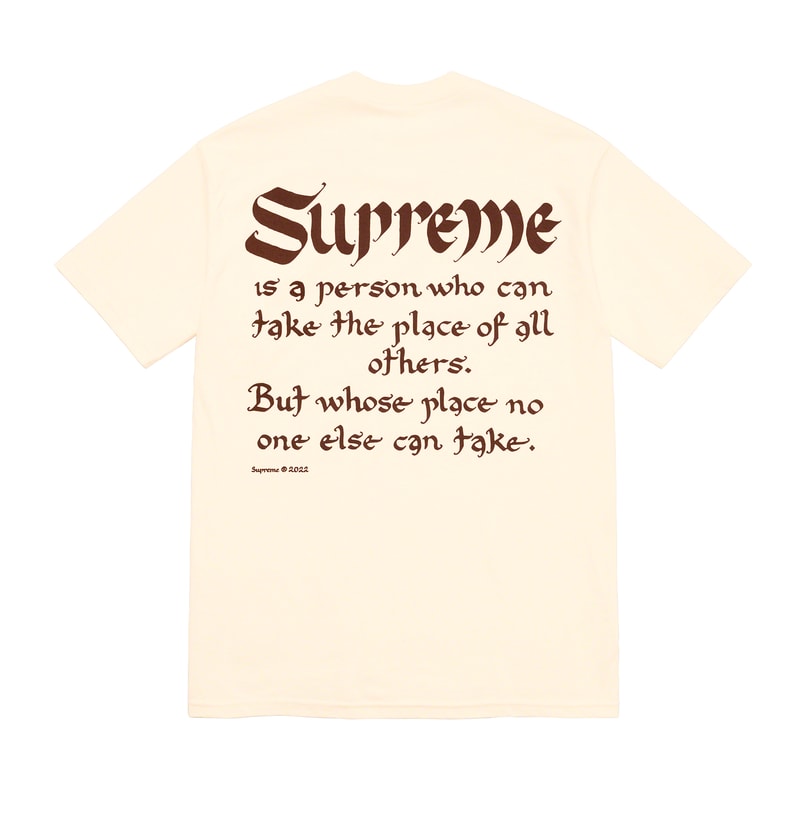 Supreme 2022 春季系列 T-Shirt 發佈