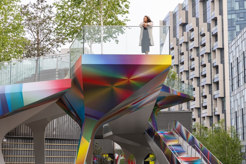 近賞藝術家 Felipe Pantone 改造倫敦 Greenwich Peninsula 高架人行道 The Tide