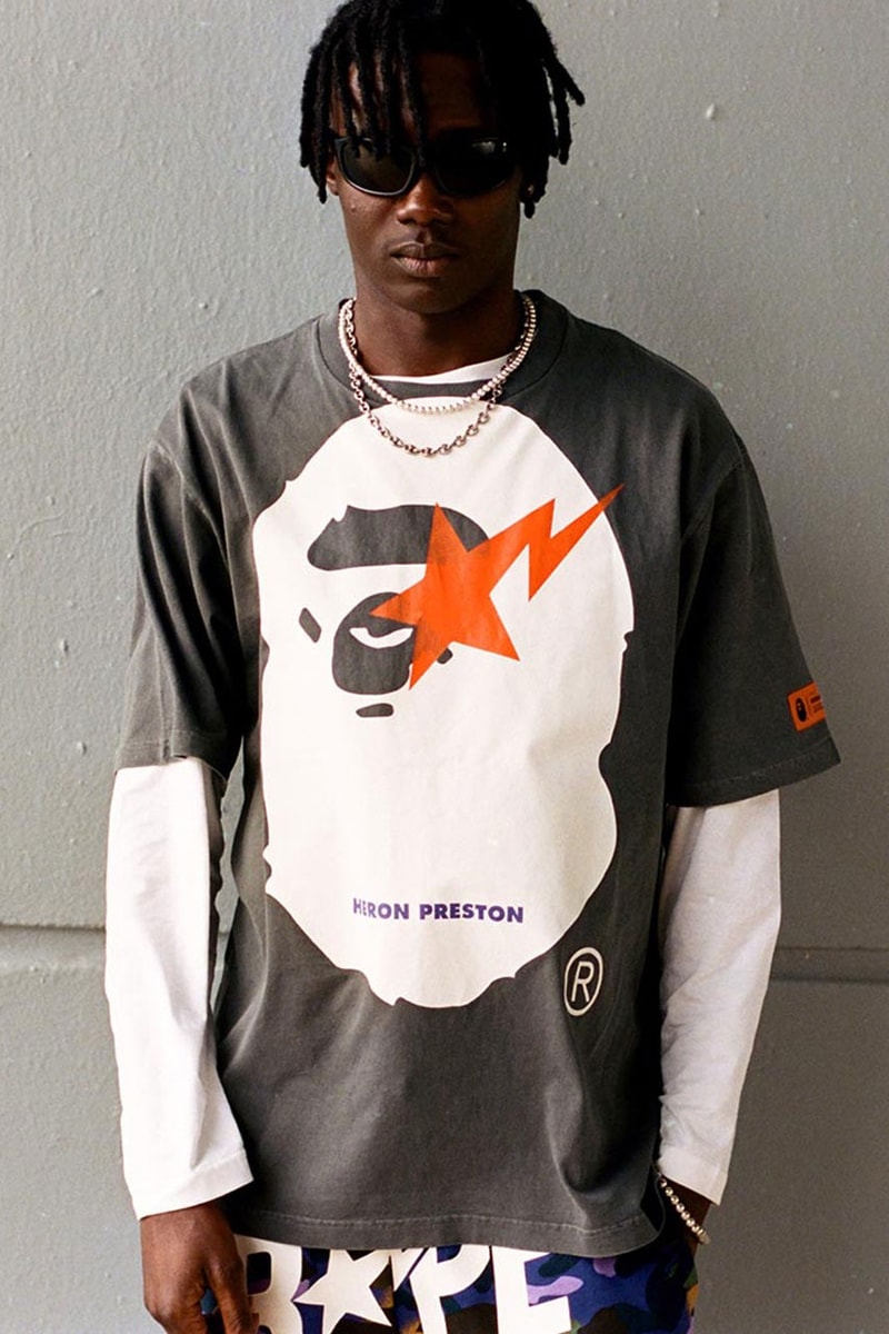 Heron Preston x A BATHING APE® 聯名系列正式登場