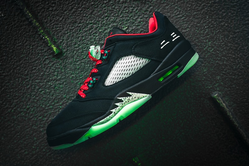 HYPEBEAST 獨家近覽 CLOT x Air Jordan 5 Low「Jade」聯名配色