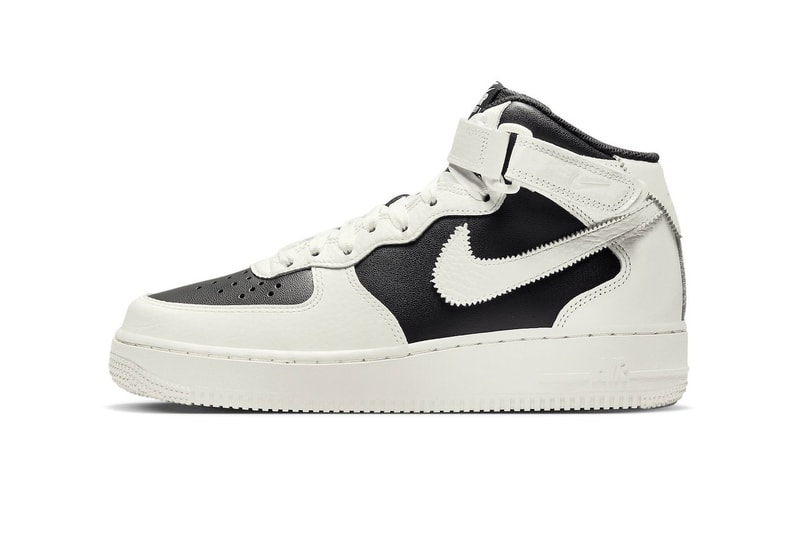 Nike Air Force 1 Mid 最新反轉熊貓配色「Reverse Panda」率先曝光