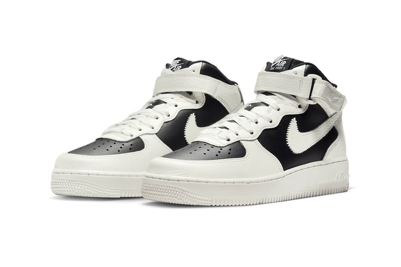 Nike Air Force 1 Mid 最新反轉熊貓配色「Reverse Panda」率先曝光