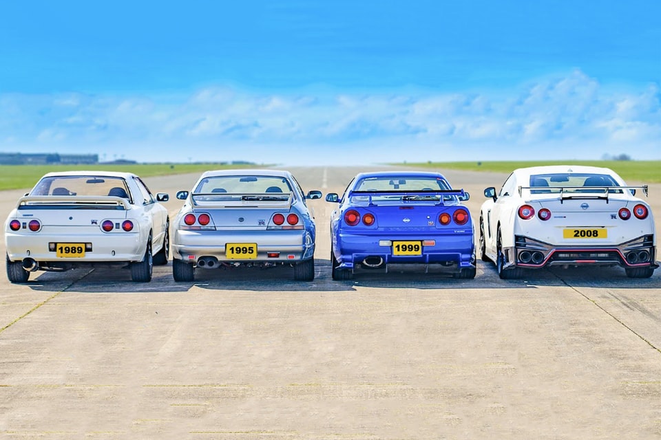Nissan Gt R R32 R33 R34 R35 四代戰神同堂展開drag Race 對決 Hypebeast Nissan Gt R R32 R33 R34 R35 四代戰神同堂展開drag Race 對決 Hypebeast