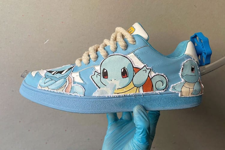 設計師打造「可真實水槍攻擊」傑尼龜 Squirtle 客製球鞋