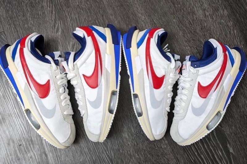sacai x Nike Cortez 最新聯乘鞋款細節圖輯亮相