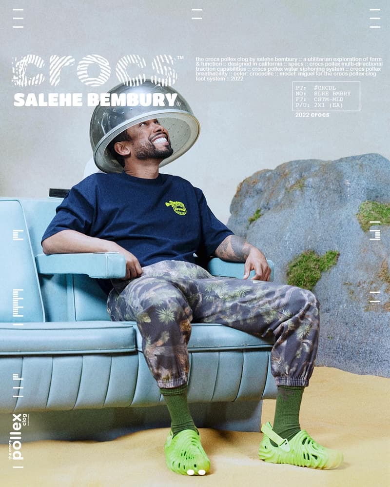 Salehe Bembury x Crocs Pollex Clog 最新聯名配色系列正式登場