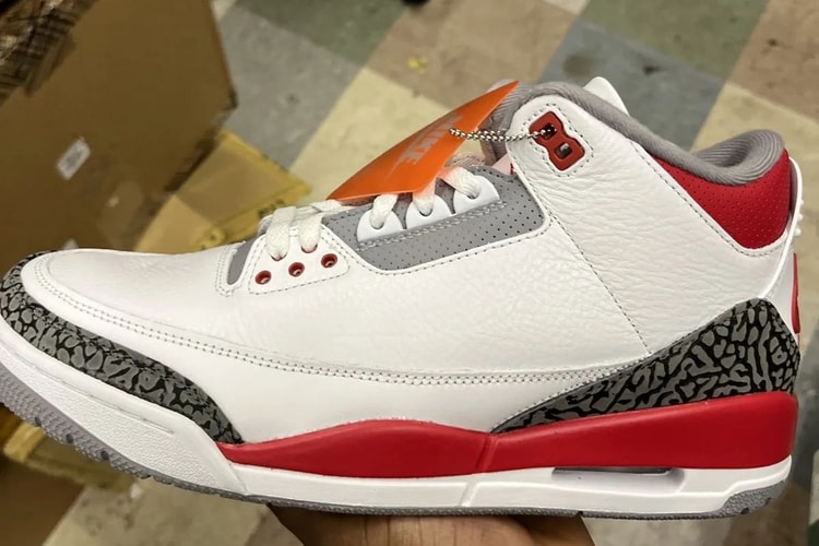 率先預覽 Air Jordan 3 OG 最新復刻配色「Fire Red」