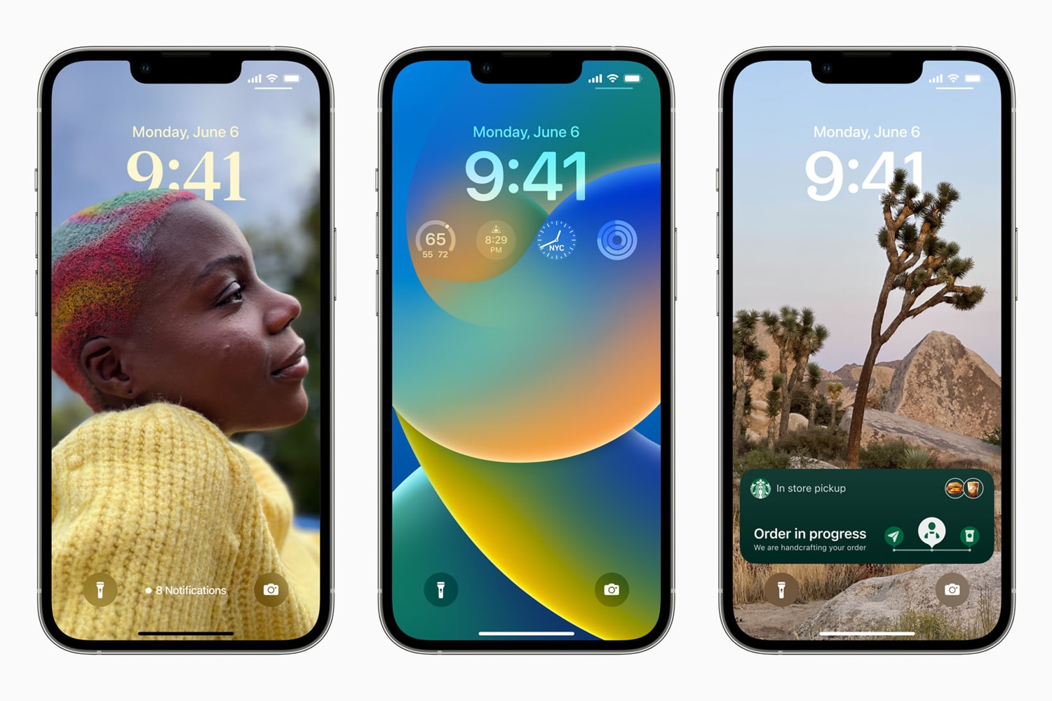 WWDC 2022－Apple iOS 16 帶來全新「鎖定畫面」體驗 進階打造個人化風格