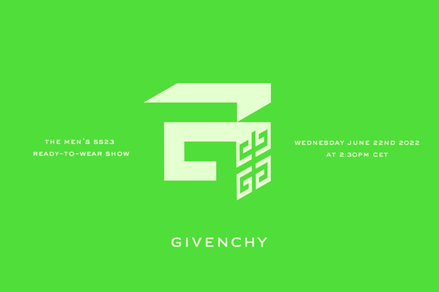 即刻觀看 Givenchy 2023 春夏男裝系列大秀現場直播