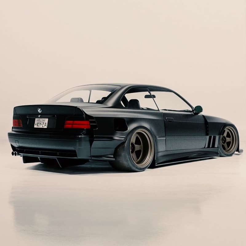 Khyzyl Saleem 打造「蝙蝠車」樣式 BMW E36 3 Series 寬體改裝車型