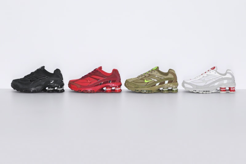 Supreme x Nike Shox Ride 2 全新 2022 春季聯乘系列鞋款發佈