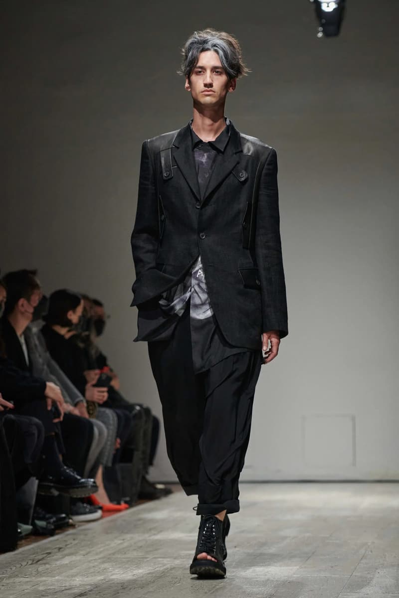 Yohji Yamamoto 2023 年春季男裝系列大秀正式登場