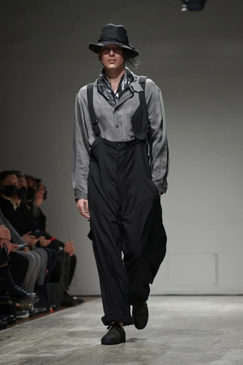 Yohji Yamamoto 2023 年春季男裝系列大秀正式登場