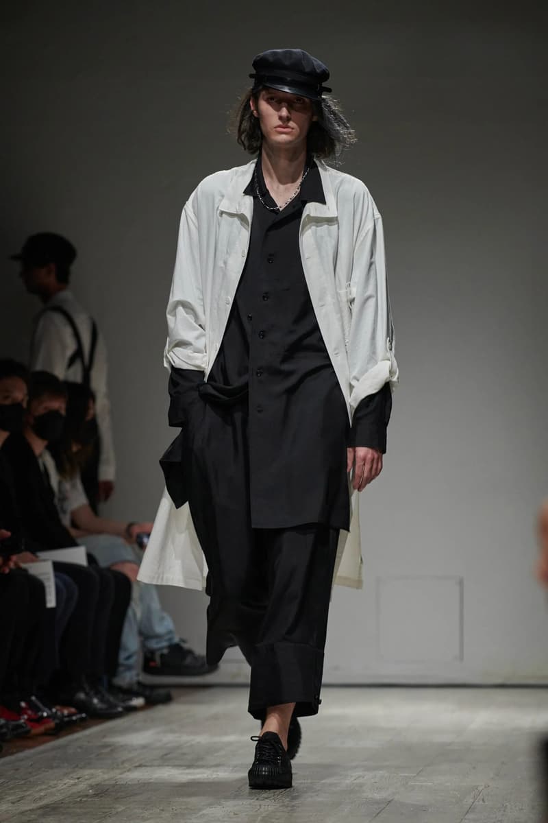 Yohji Yamamoto 2023 年春季男裝系列大秀正式登場