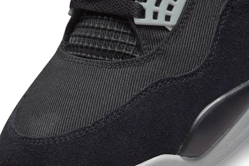 Air Jordan 4 最新配色「Black Canvas」官方圖輯、發售情報率先公開