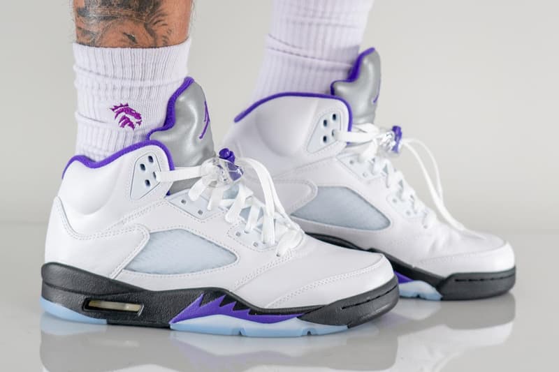 率先上腳 Air Jordan 5 最新配色「Concord」