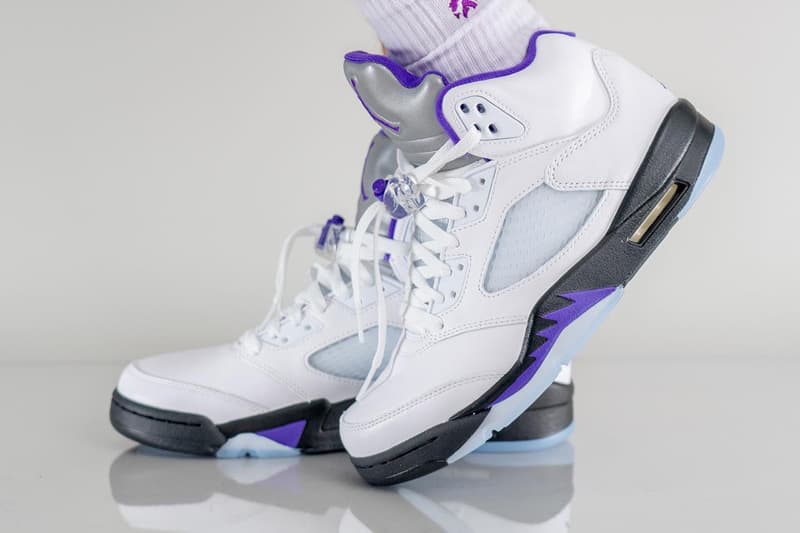 率先上腳 Air Jordan 5 最新配色「Concord」