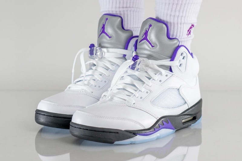 率先上腳 Air Jordan 5 最新配色「Concord」
