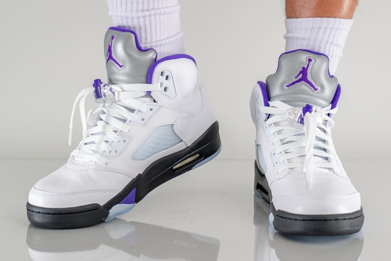 率先上腳 Air Jordan 5 最新配色「Concord」