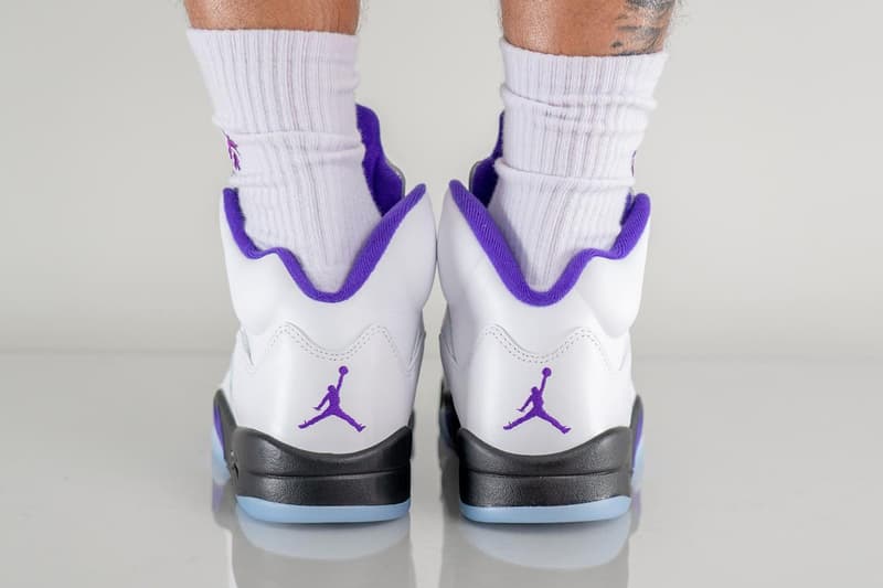 率先上腳 Air Jordan 5 最新配色「Concord」