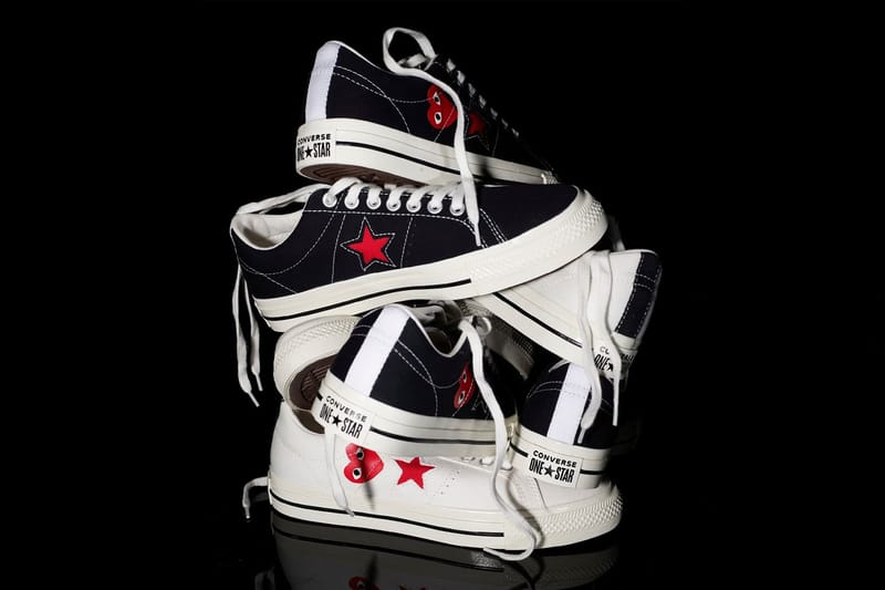 COMME des GARÇONS PLAY x Converse One Star 聯乘系列鞋款發佈