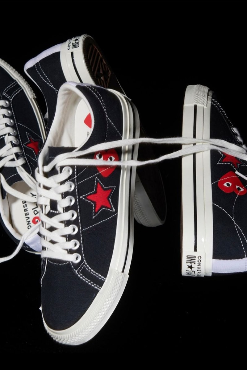 COMME des GARÇONS PLAY x Converse One Star 聯乘系列鞋款發佈