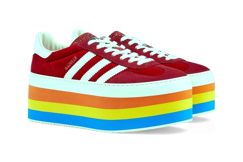 率先近賞 Gucci x adidas Gazelle 最新厚底聯乘鞋款