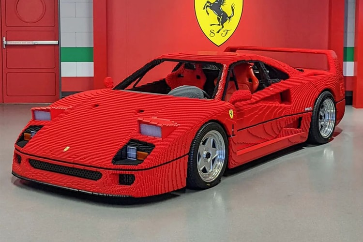 率先近賞 LEGO 實體化 1:1 尺寸 Ferrari F40 積木模型