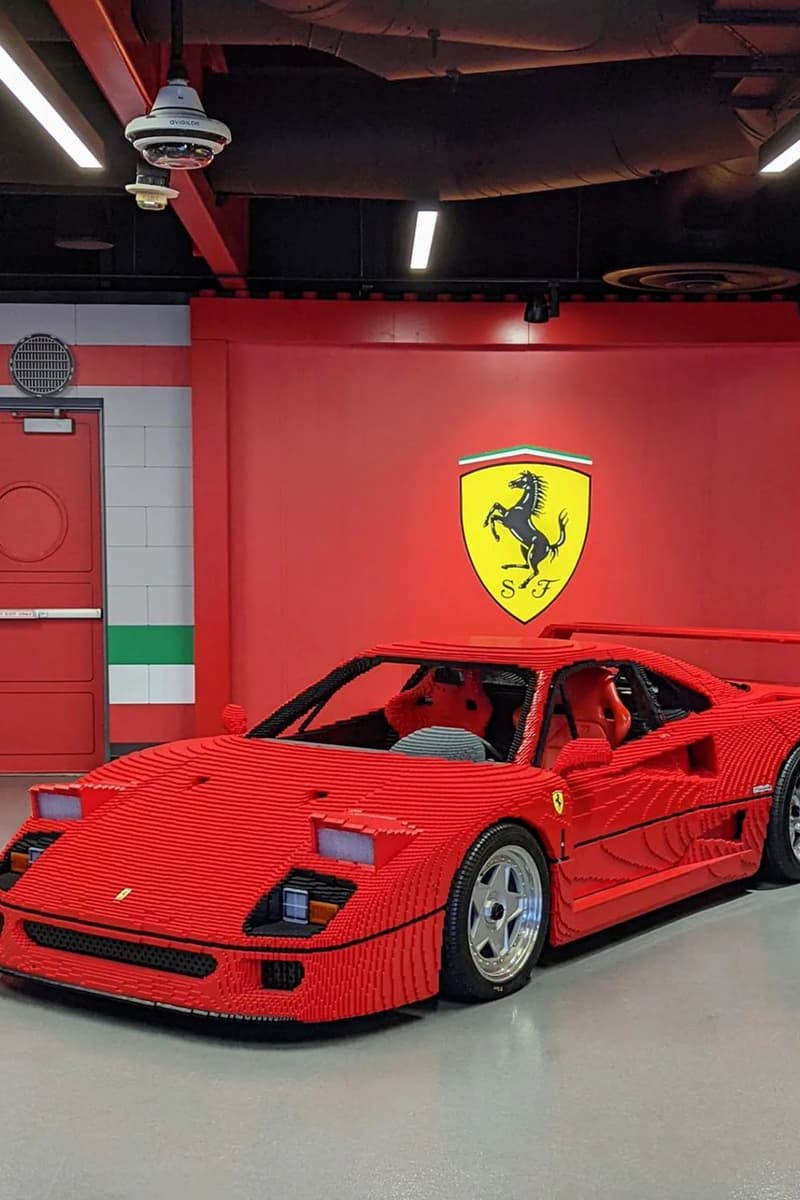 率先近賞 LEGO 實體化 1:1 尺寸 Ferrari F40 積木模型