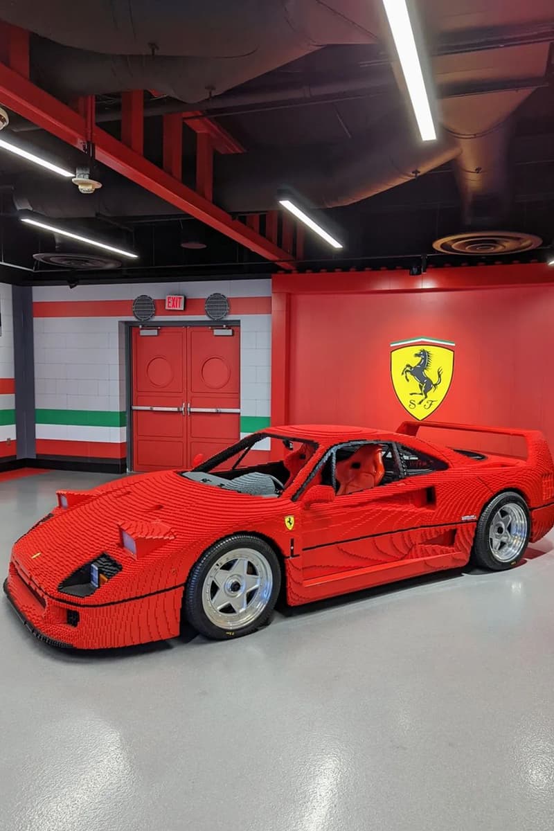 率先近賞 LEGO 實體化 1:1 尺寸 Ferrari F40 積木模型