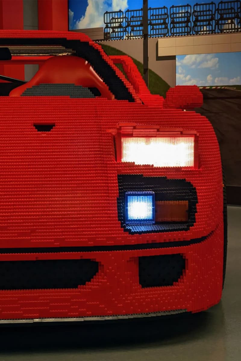 率先近賞 LEGO 實體化 1:1 尺寸 Ferrari F40 積木模型