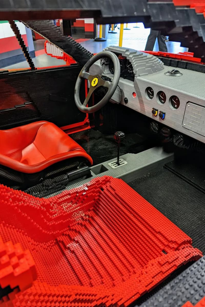 率先近賞 LEGO 實體化 1:1 尺寸 Ferrari F40 積木模型