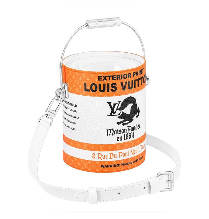 Louis Vuitton 推出要價 £1,980 英鎊油漆桶造型包款「Paint Can Bag」