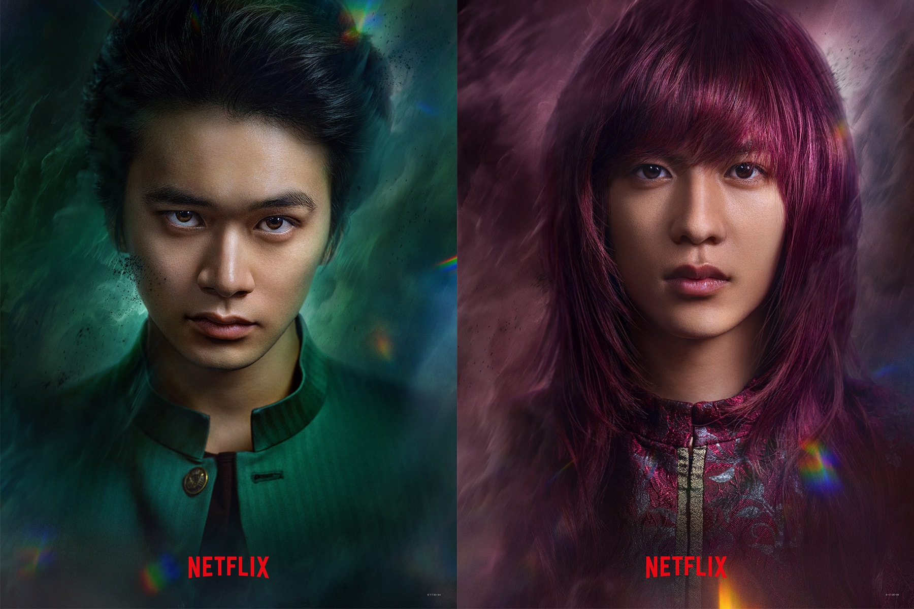 Netflix 率先公開《幽遊白書》真人版影集「浦飯幽助」與「藏馬」角色海報