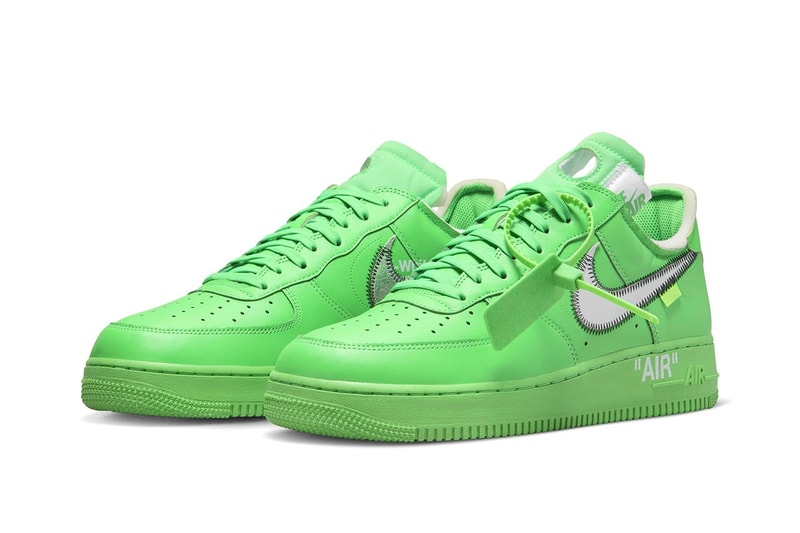 Off-White™ x Nike Air Force 1「Light Green Spark」官方圖輯率先曝光