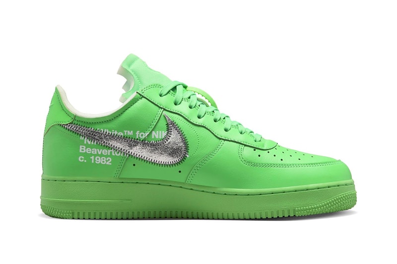 Off-White™ x Nike Air Force 1「Light Green Spark」官方圖輯率先曝光