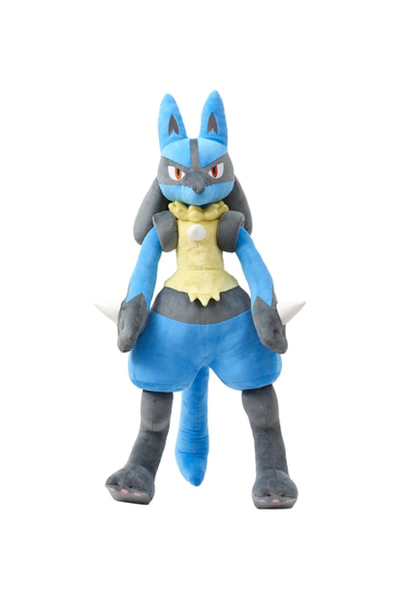 Pokémon 官方推出 1:1 尺寸等身「Lucario 路卡利歐」毛絨玩偶