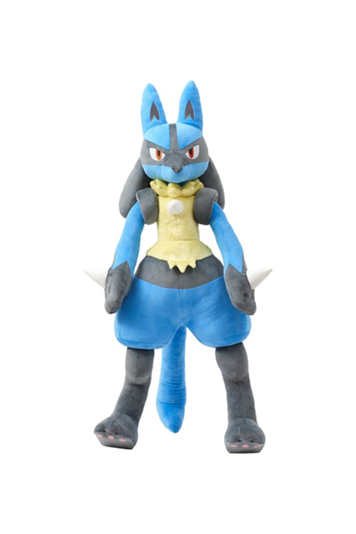 Pokémon 官方推出 1:1 尺寸等身「Lucario 路卡利歐」毛絨玩偶
