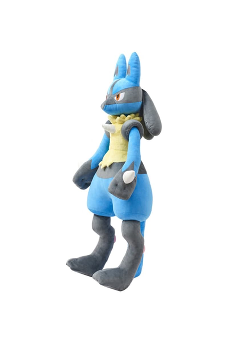 Pokémon 官方推出 1:1 尺寸等身「Lucario 路卡利歐」毛絨玩偶