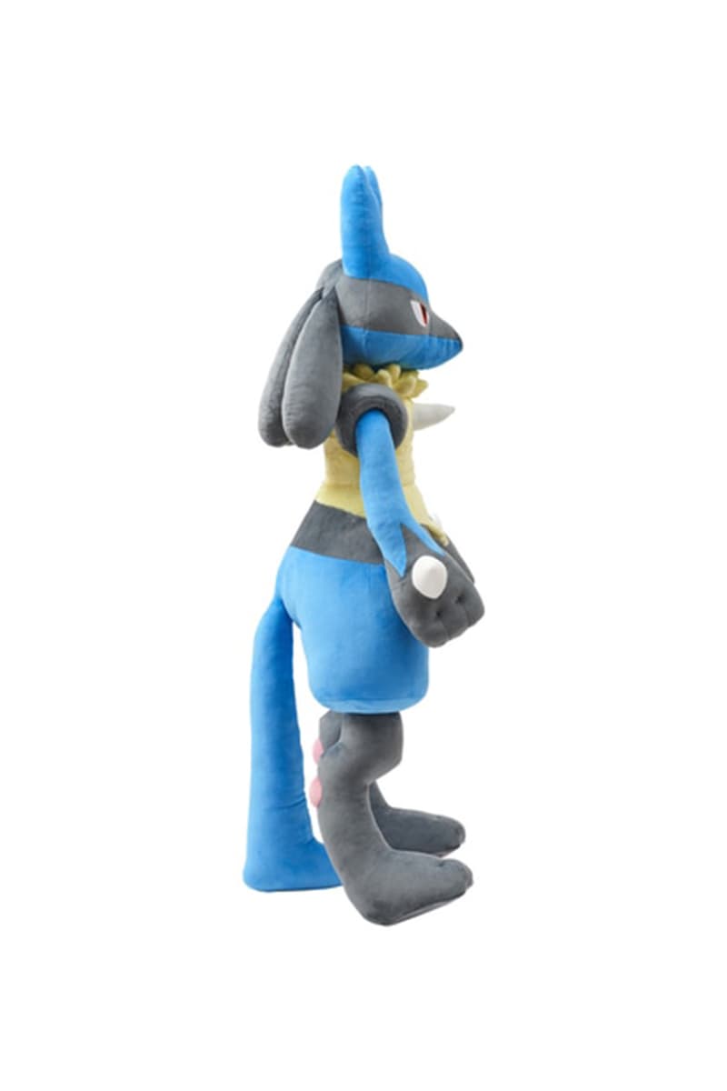 Pokémon 官方推出 1:1 尺寸等身「Lucario 路卡利歐」毛絨玩偶