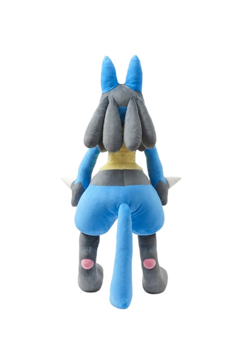 Pokémon 官方推出 1:1 尺寸等身「Lucario 路卡利歐」毛絨玩偶