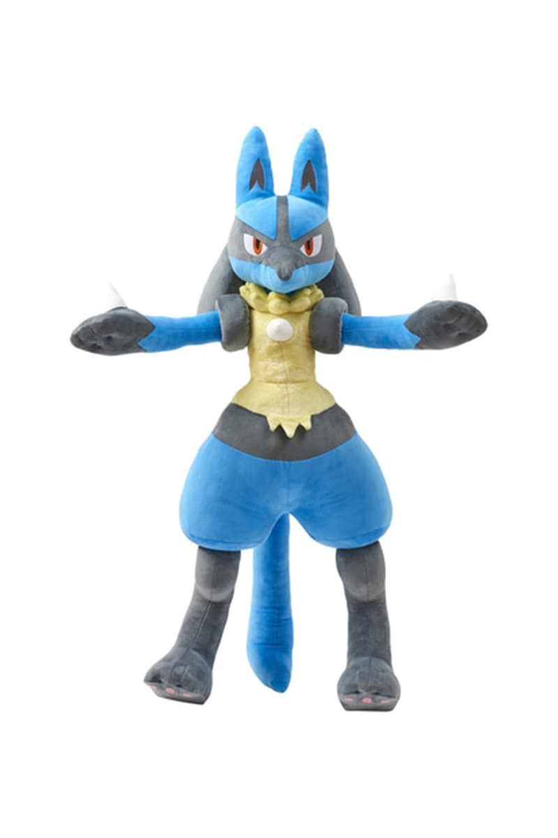 Pokémon 官方推出 1:1 尺寸等身「Lucario 路卡利歐」毛絨玩偶