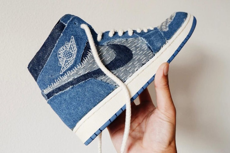 率先近賞日式傳統襤褸 Air Jordan 1 刺子繡定製鞋款